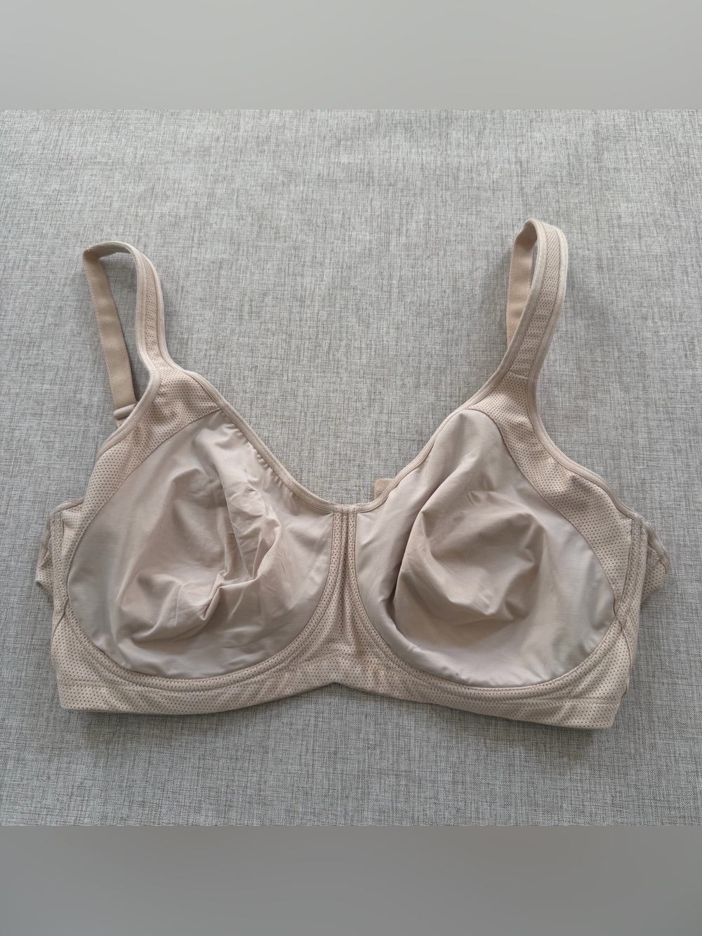 Title Nine Full Figure Beige Unlined Full Coverage Underwire Bra 40DD